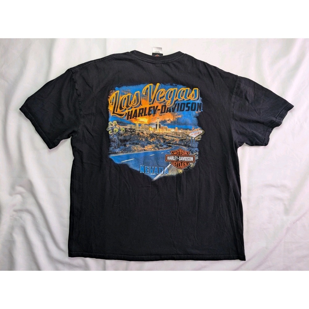 Harley Davidson Shirt Mens XXL Las Vegas Nevada 2013 Colorful Biker